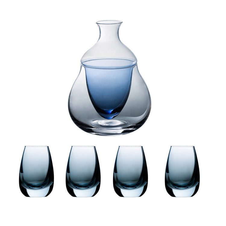 日本のクリエイティブな東洋佐々木ガラスの日本酒カップ、酒器、冷酒器、氷酒器、ワイン、温酒器