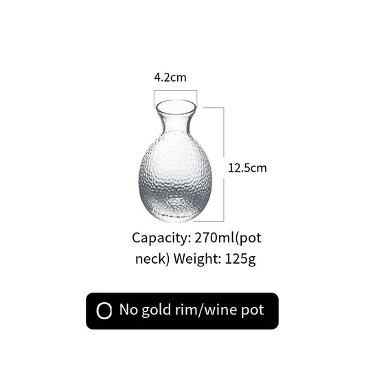 和風ガラスクリエイティブリキュールワインセット家庭用小型ワイングラスワインディスペンサーワインジョッキ酒カップフルーツワインプラム