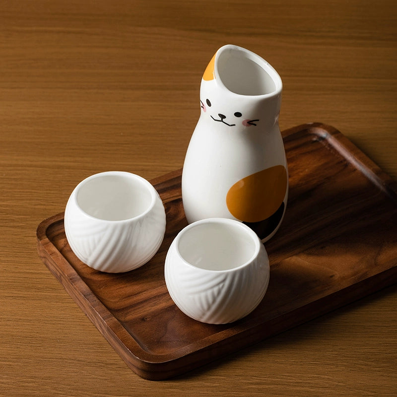 Japanese-style small wine glass set wine glass sake wine set jug drinking glass fruit wine glass liquor household wine divider glass