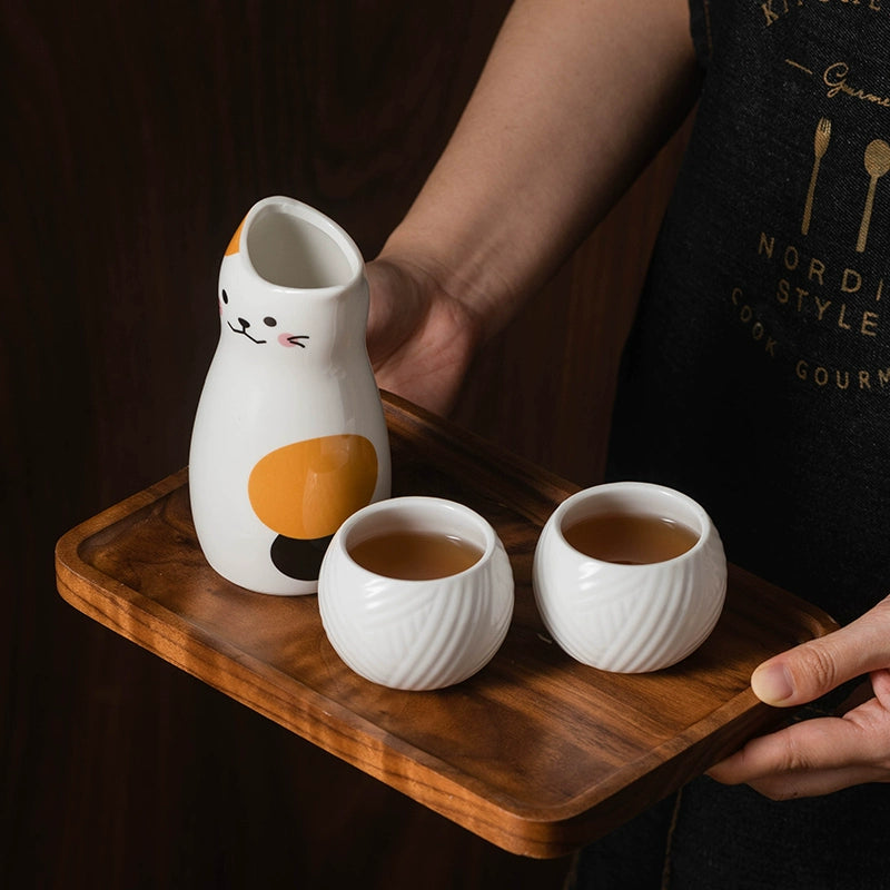 Japanese-style small wine glass set wine glass sake wine set jug drinking glass fruit wine glass liquor household wine divider glass