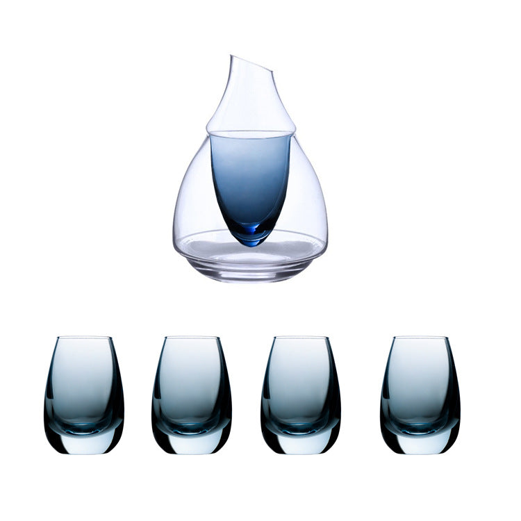 日本のクリエイティブな東洋佐々木ガラスの日本酒カップ、酒器、冷酒器、氷酒器、ワイン、温酒器