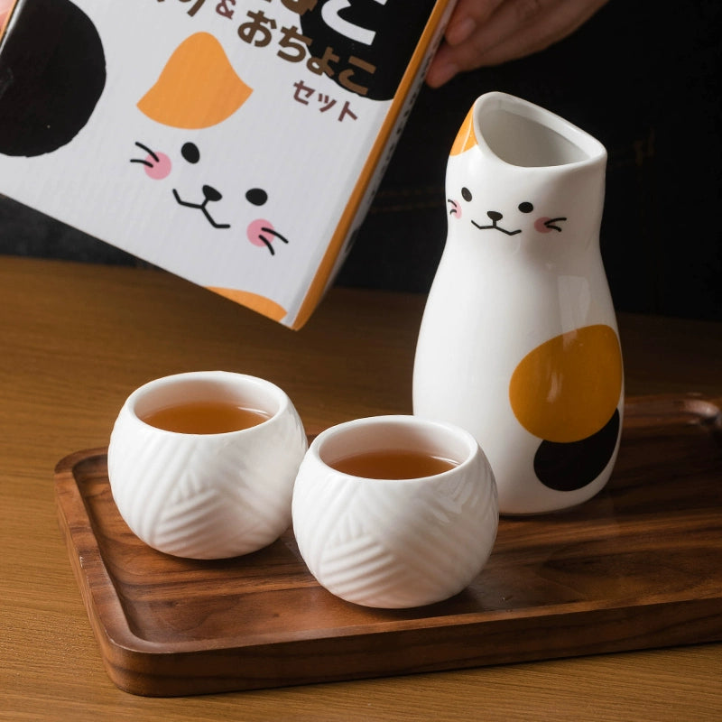 Japanese-style small wine glass set wine glass sake wine set jug drinking glass fruit wine glass liquor household wine divider glass