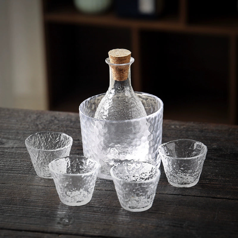 レトロな氷露の日本ワイングラス、酒グラス、グラス、白ワイングラスセット、スピリットグラス、ワインセット、ワインディスペンサー、ワインカップ