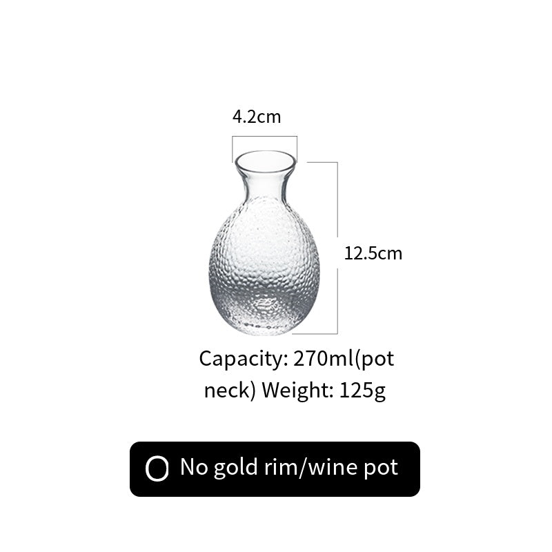 和風ガラスクリエイティブリキュールワインセット家庭用小型ワイングラスワインディスペンサーワインジョッキ酒カップフルーツワインプラム